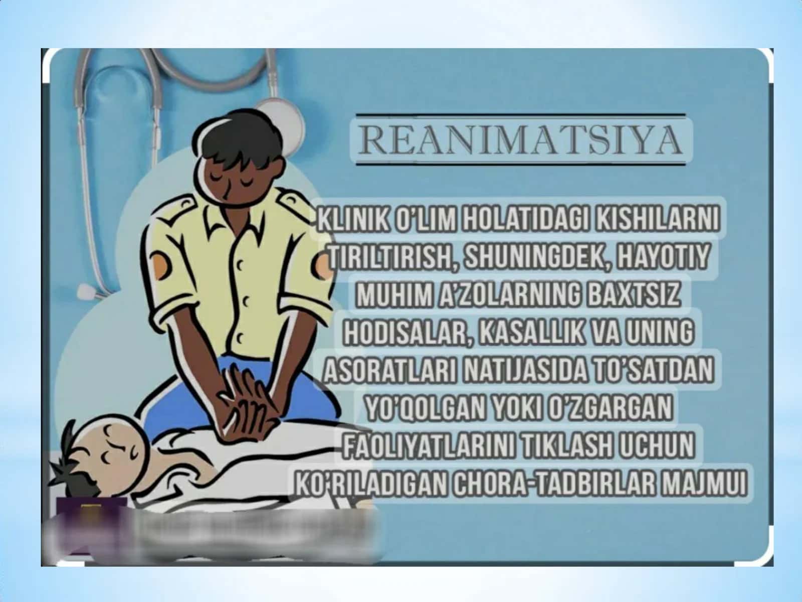 Reanimatsiya va intensiv bo'lim 3