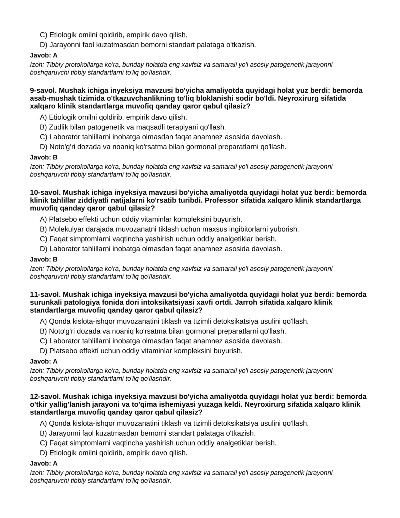 MUSHAK ICHIGA INYEKSIYA - 3-QISM 3
