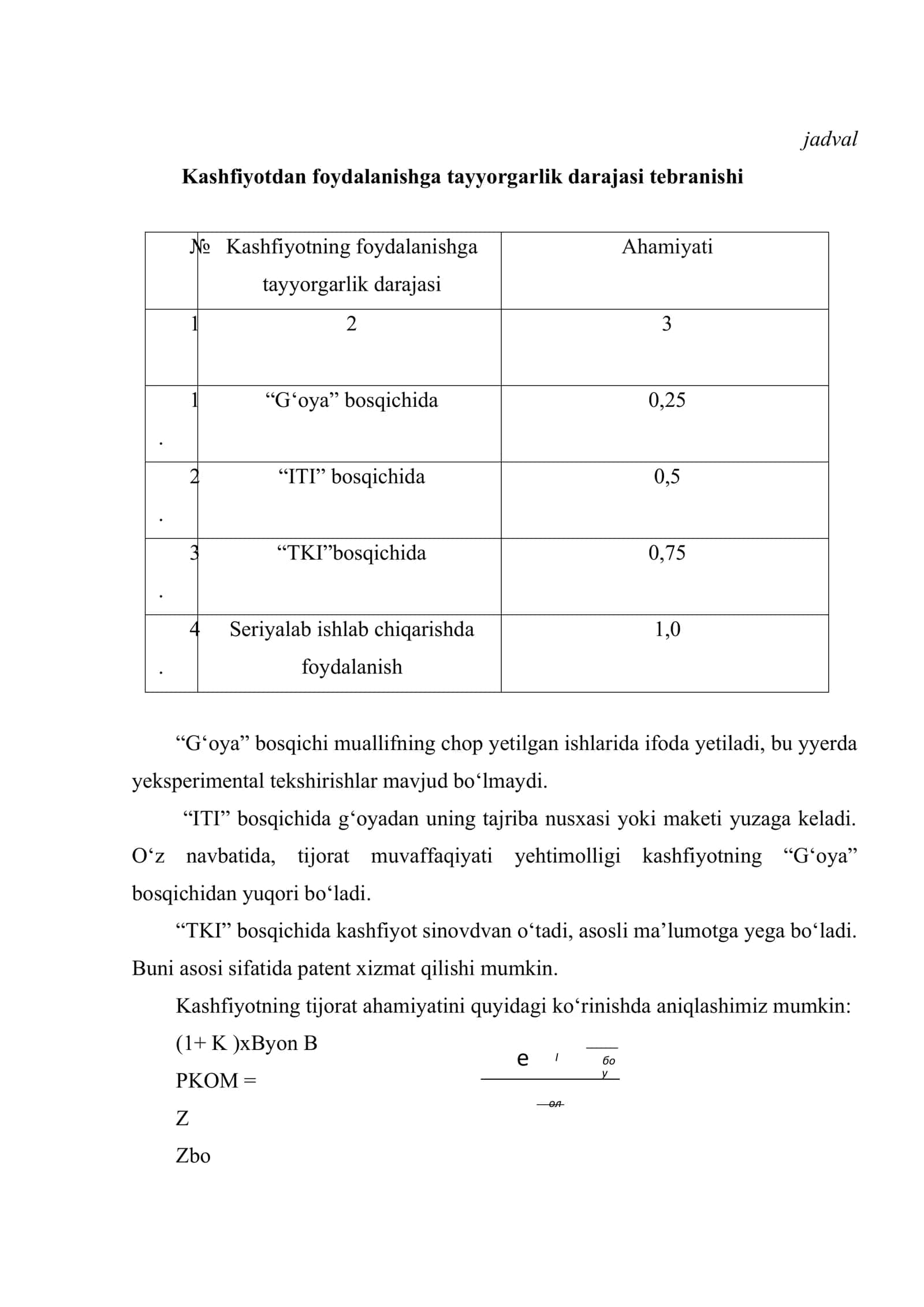 Kashfiyotning ahamiyatini baholash 3