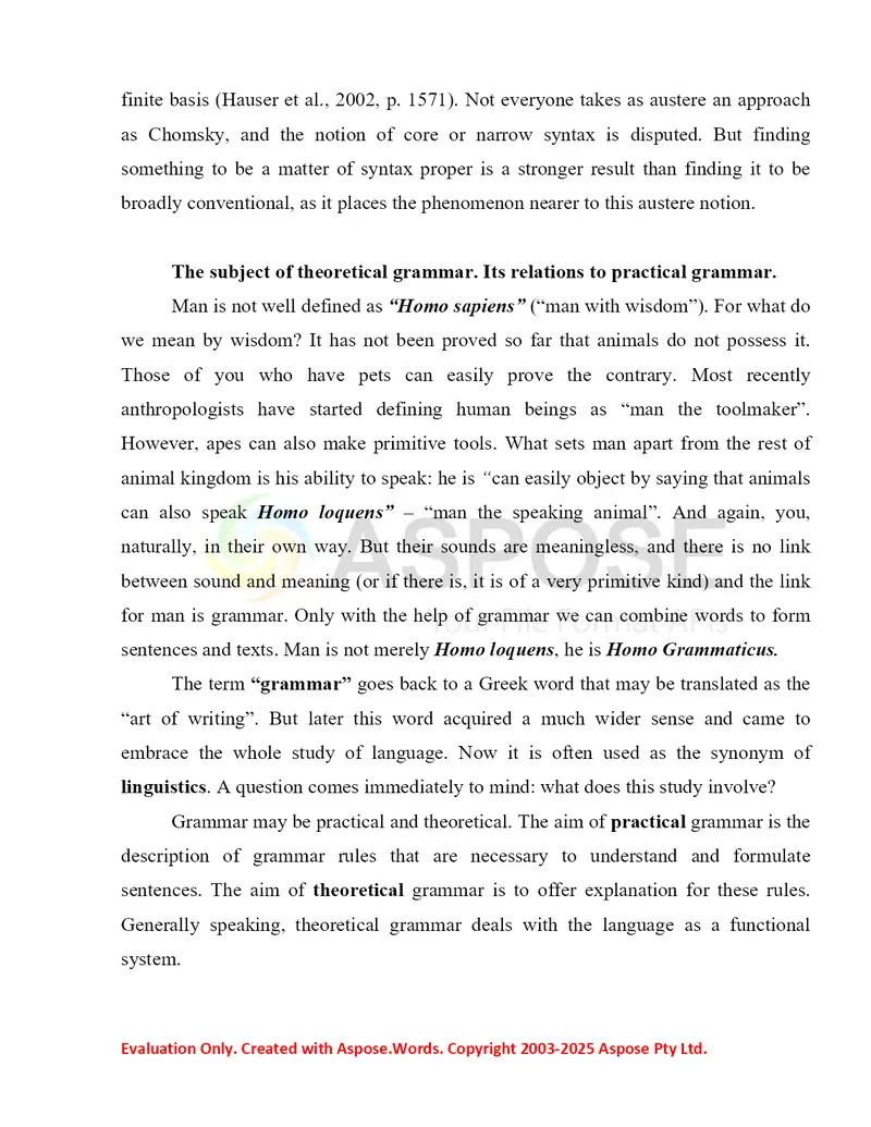 Language Structure and Conventions 4