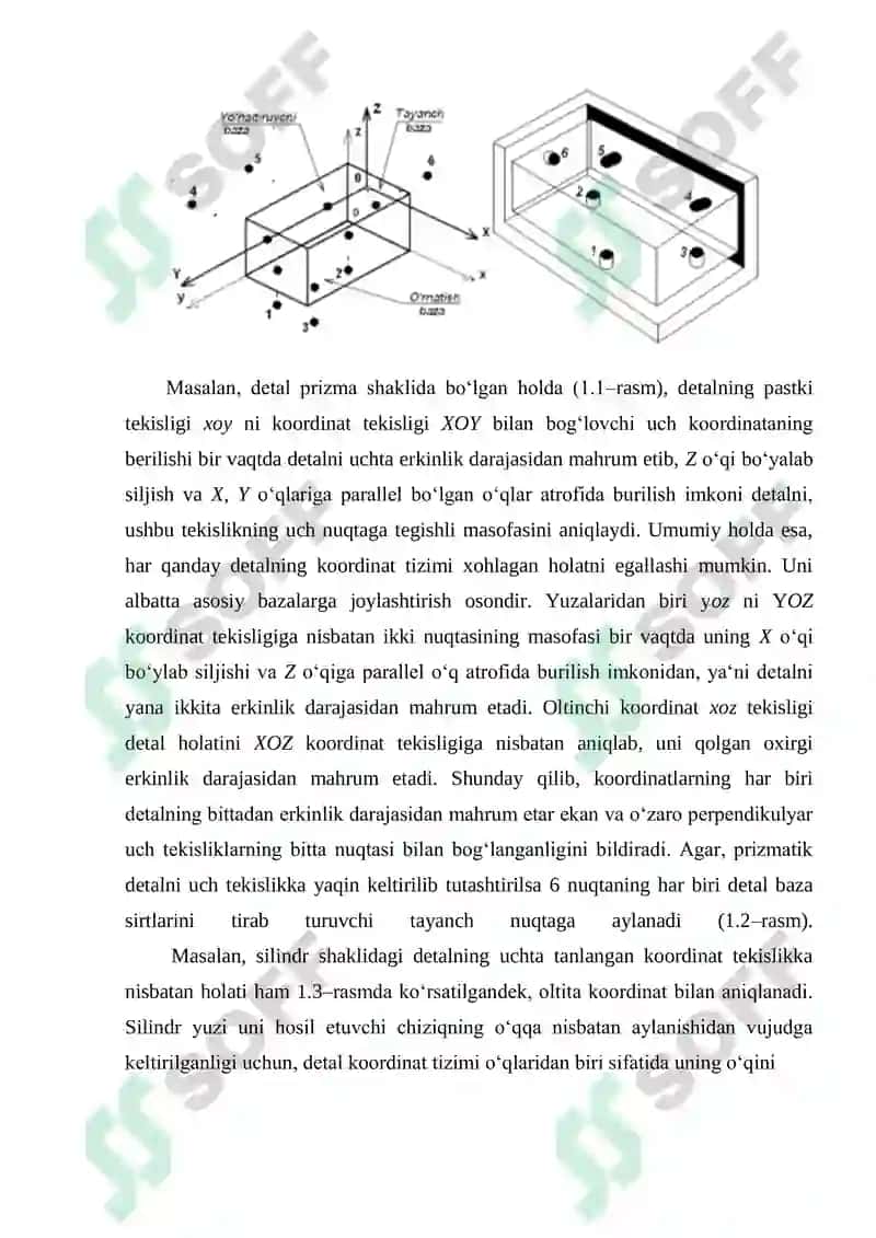 Detalga mexanik ishlov berish uchun texnologik bazalarni tanlash 4