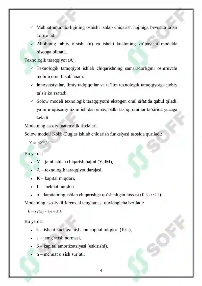Solov modeli 4