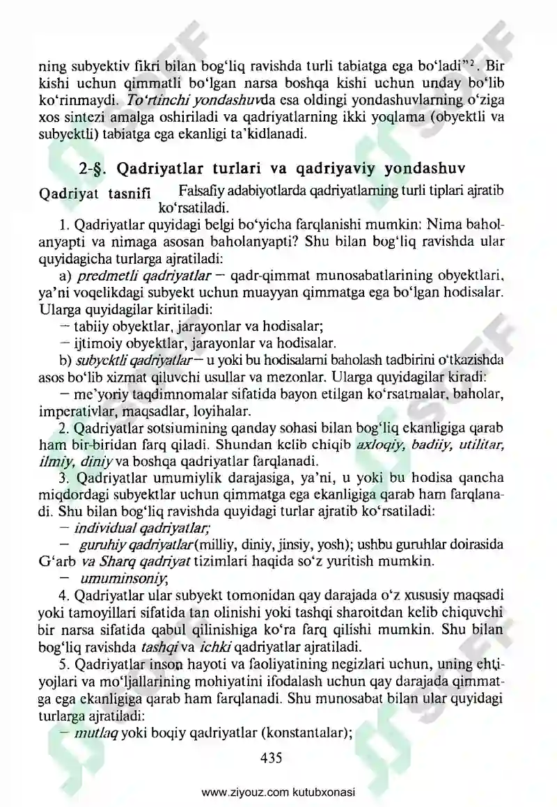 Qadriyatlar Falsafasi 4