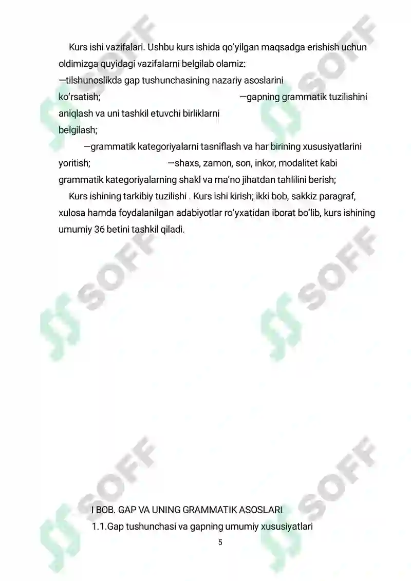 Gapning grammatik kategoriyalar 5