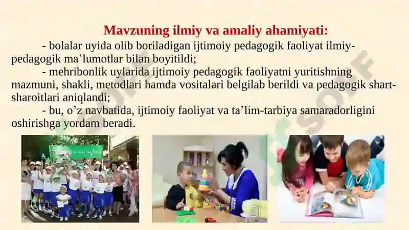 Bolalar uyida ijtimoiy pedagogik faoliyat olib borish 6