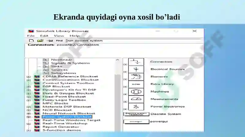 Power System Blockset paketi 6