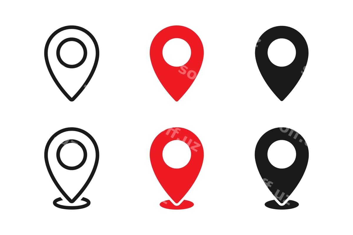 Pin xarita manzil ikon vektor | Pin map location icon vector 1