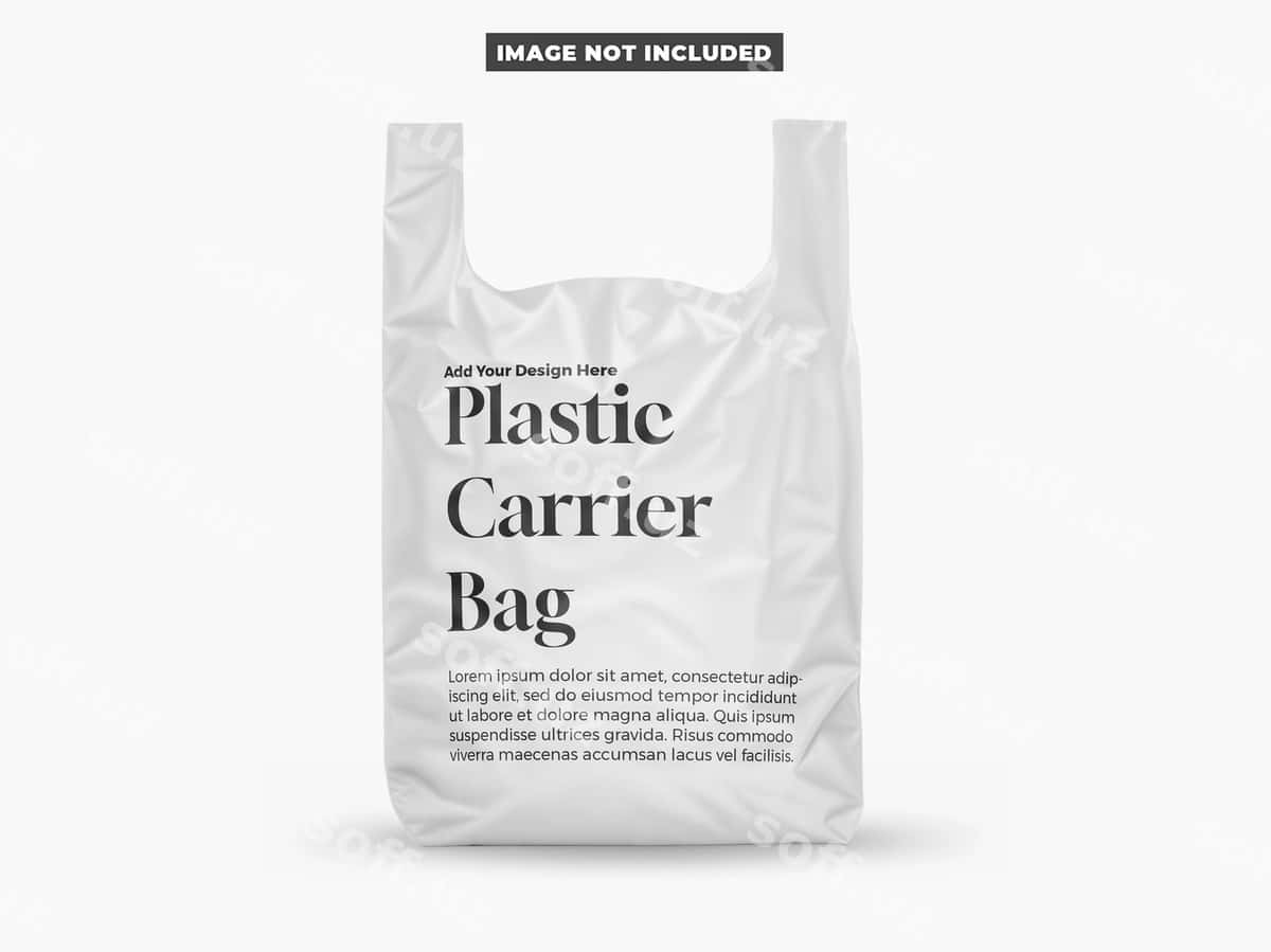 Plastik tarqatuv bags mockup | Plastic carrier bag mockup 1