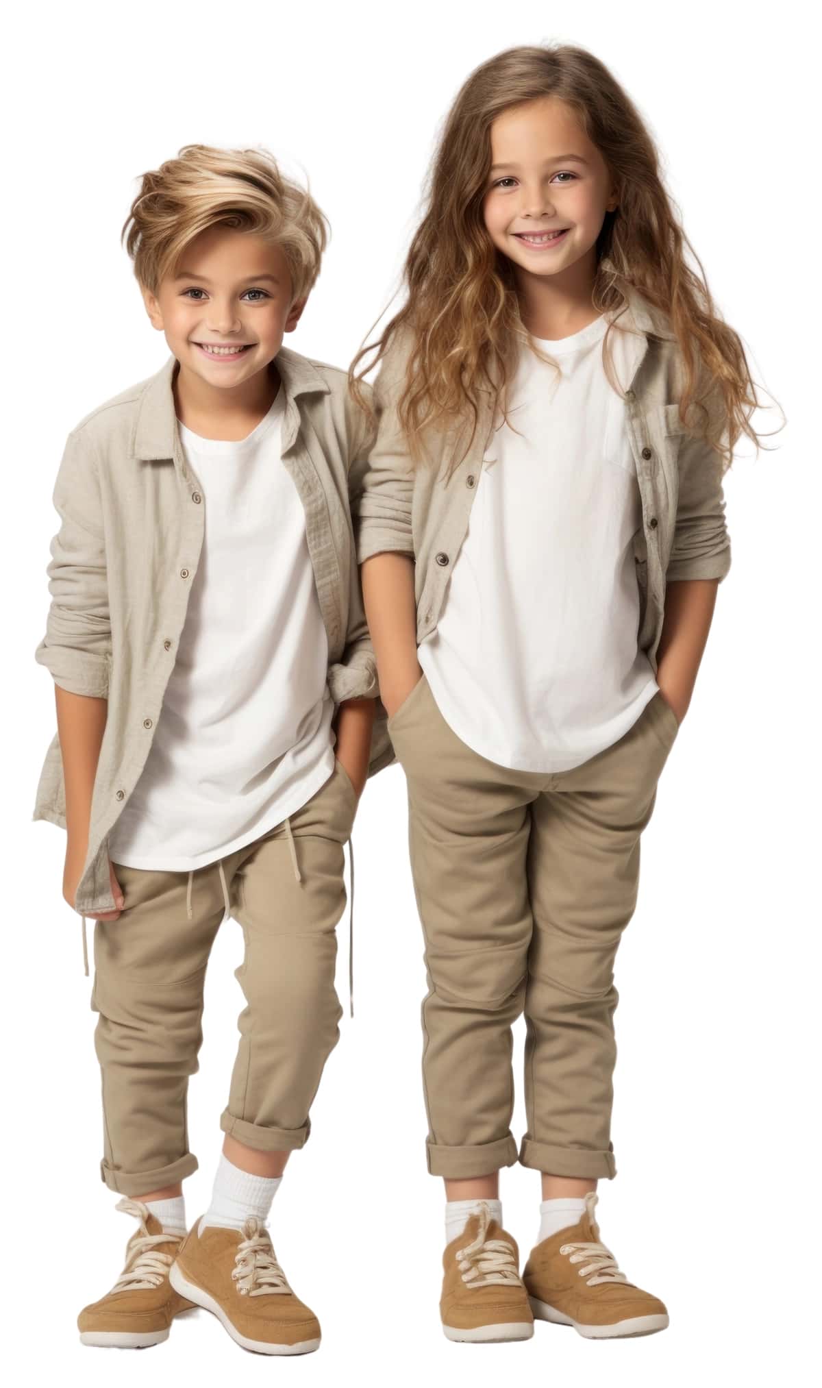 Png baxtli bolalar poyabzali xaki portreti | Png happy children footwear portrait khaki 1