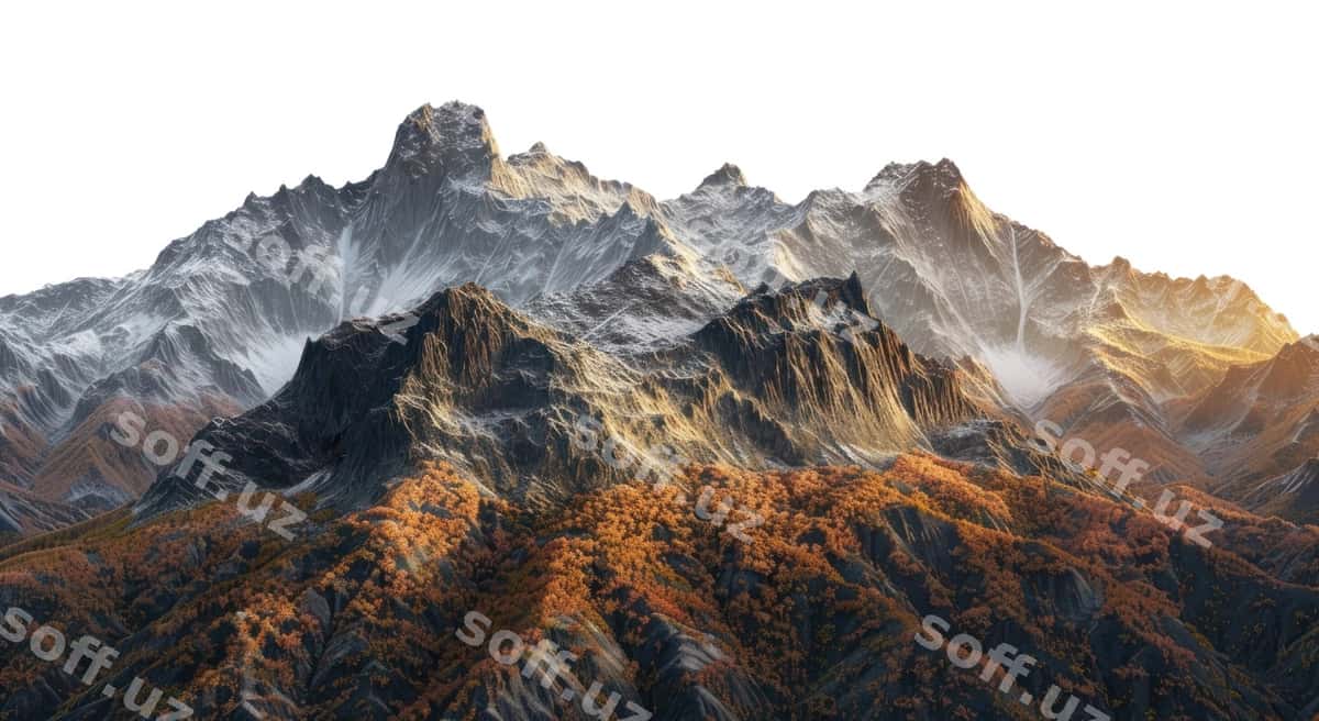 Png qadrli kuz to'p manzilasi | Png majestic autumn mountain landscape 1