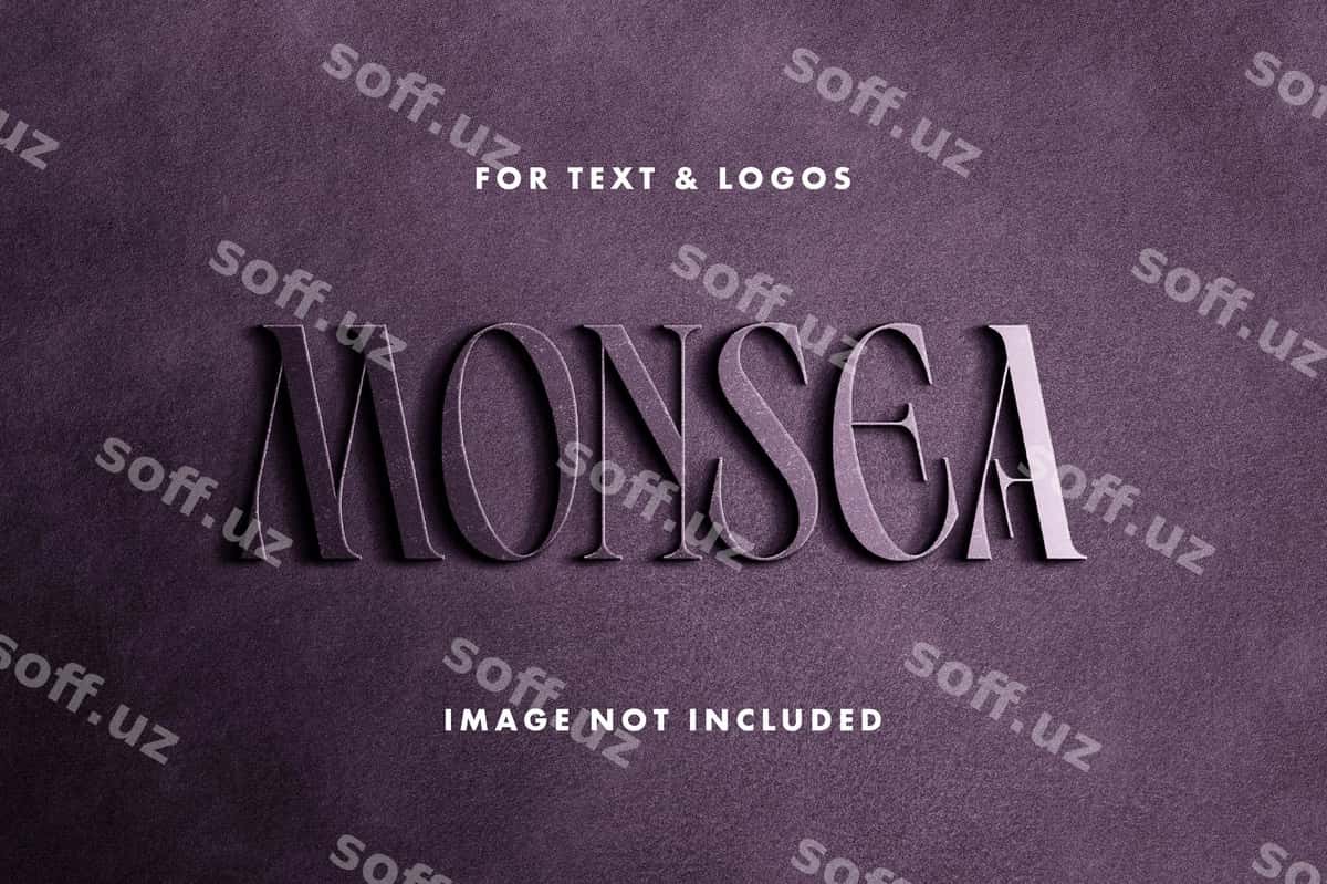 Polishlangan gul rangli metal belgi namunasi | Polished rose metal sign mockup 1