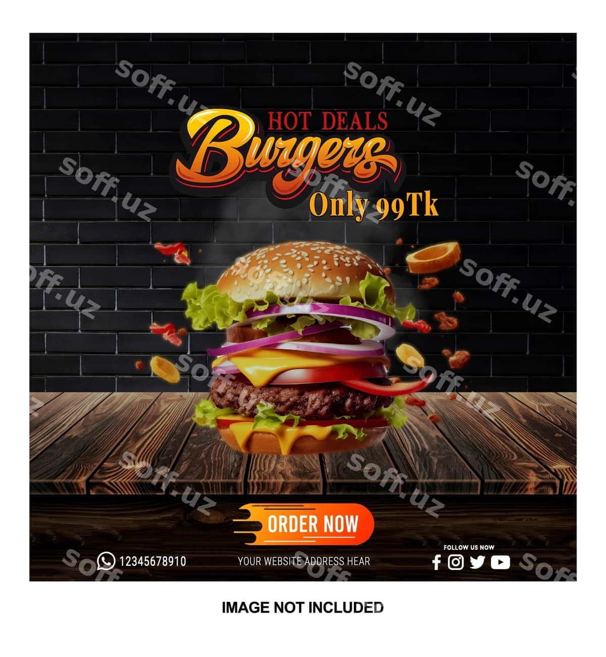 Poyt dizayni burgerlar reklamasi | Poster design burgers advertising 1