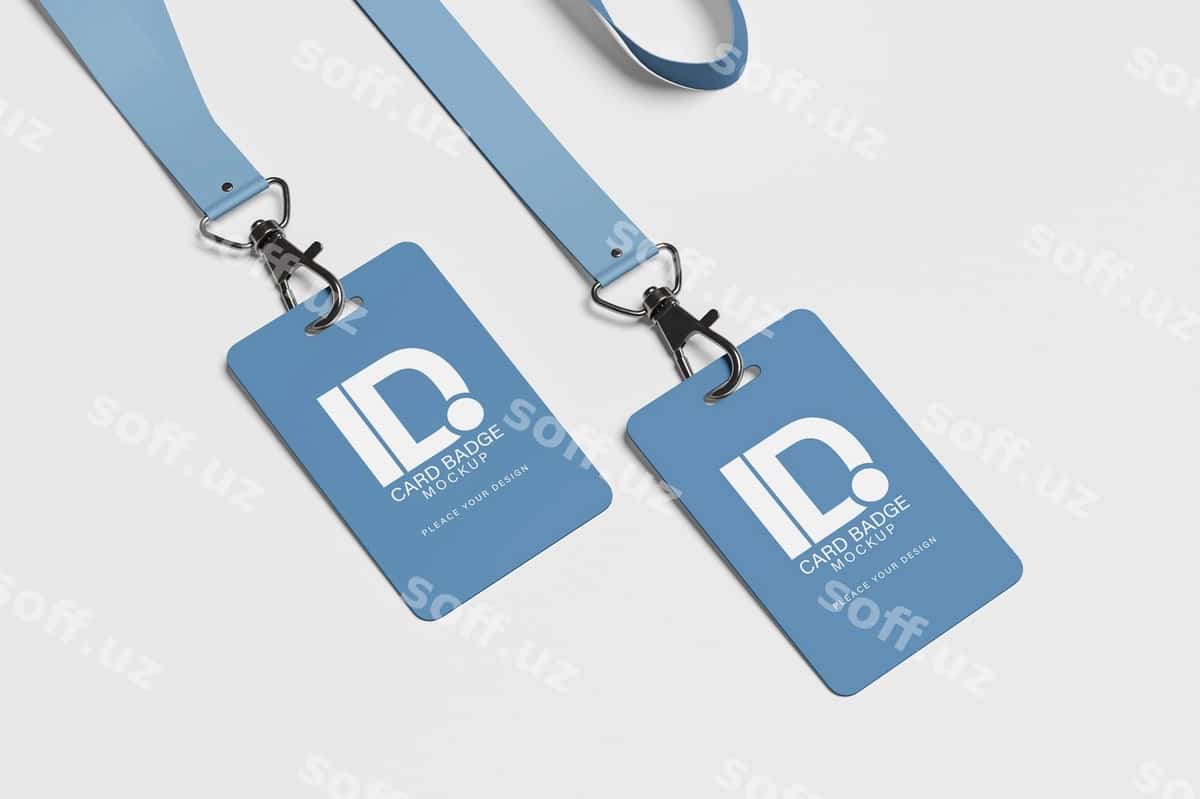 Kasblashgan ID karta namunasi | Professional id card mockup 1
