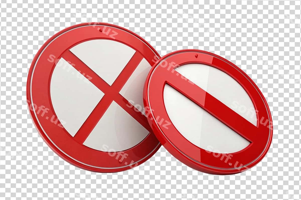 Kirish taqiqlangan emas, taqiq belgisi | Prohibition signs no entry forbidden 1