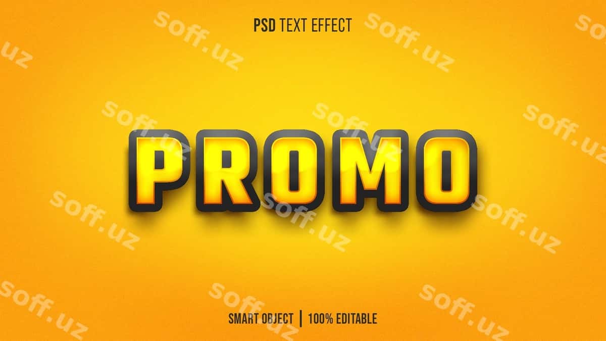 Promo matn effekti | Promo text effect 1