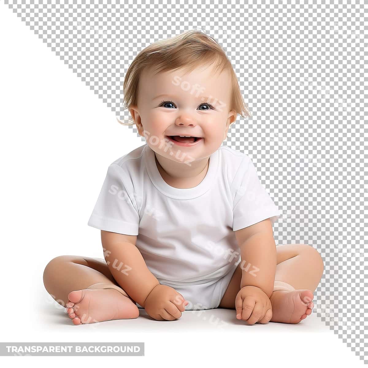 Psd bolasi fonli bo'lmasdan ajralgan | Psd baby isolated without background 1