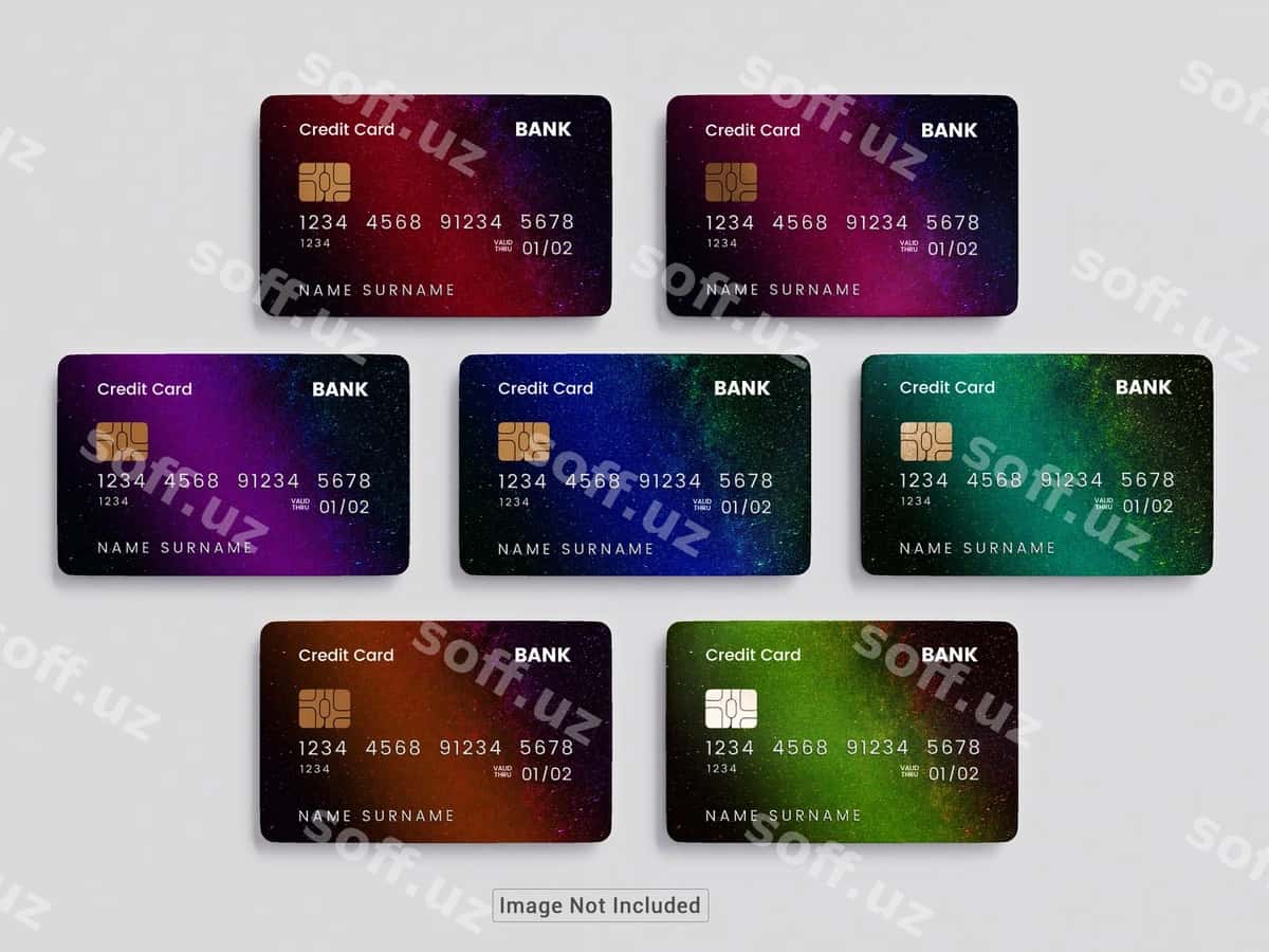 Psd plastik kredit karta mockup | Psd plastic credit card mockup 1