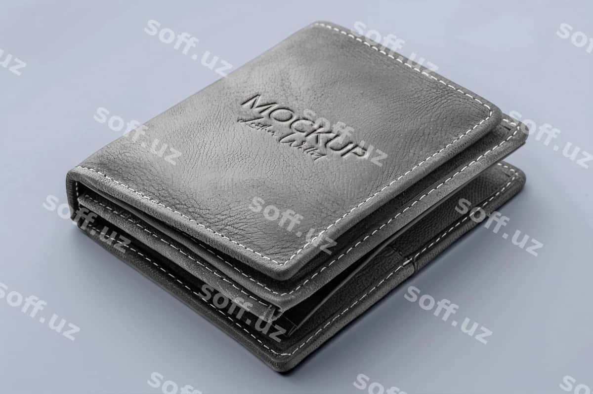 Hamda hamyon mockupi | Quality wallet mockup 1