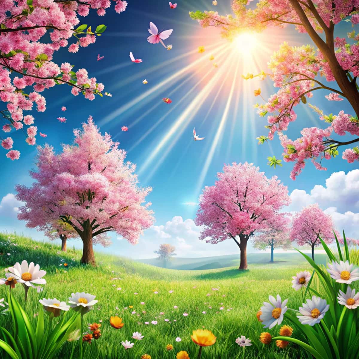Haqiqiy fon salom bahor | Realistic background hello spring 1