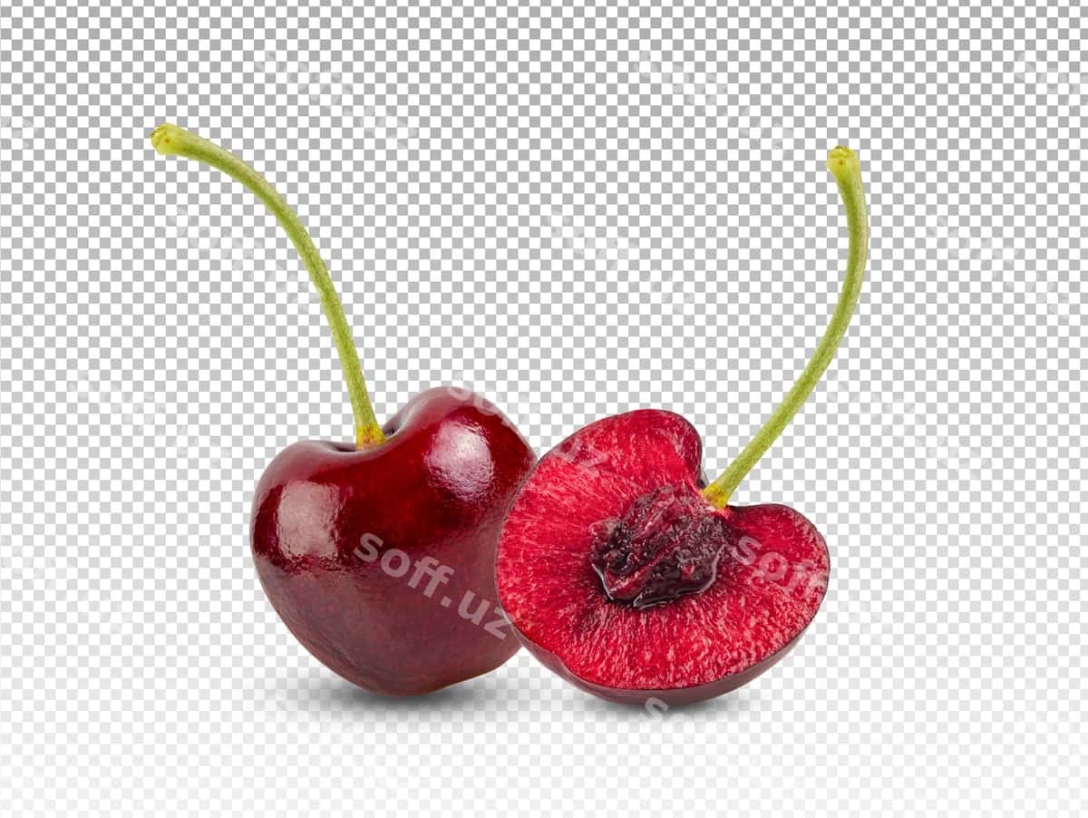 Qizil gilas ajraltirilgan | Red cherries isolated 1