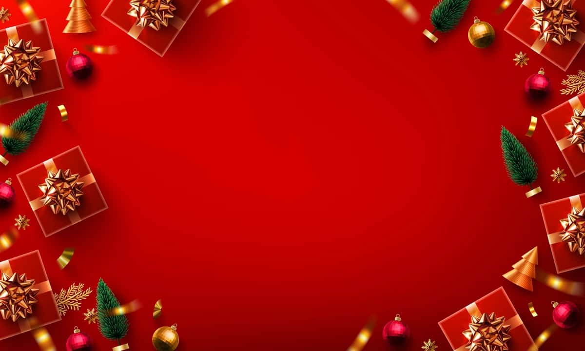 Qizil Rojdestvo fonida hd 4k tahrirlash | Red christmas background hd 4k editing 1