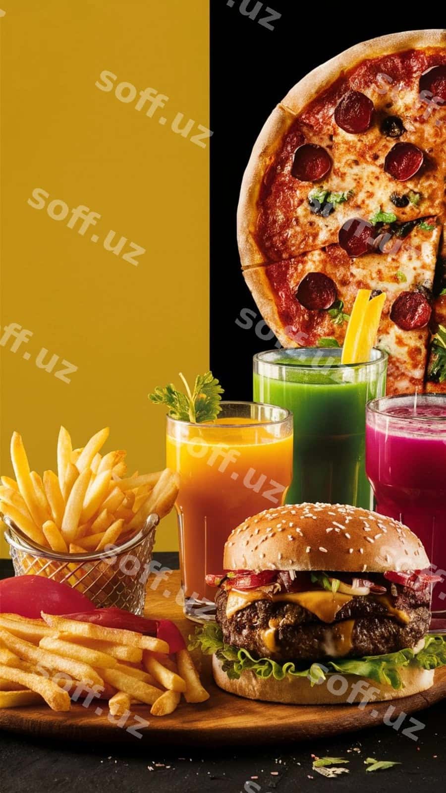 Restoran ovqatlanish menyusi flyeri | Restaurant food menu flyer 1