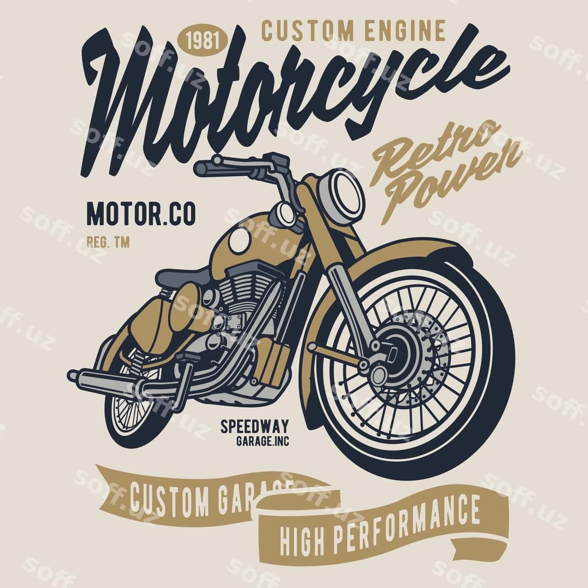 Retro quvvatli mototsikl | Retro power motorcycle 1