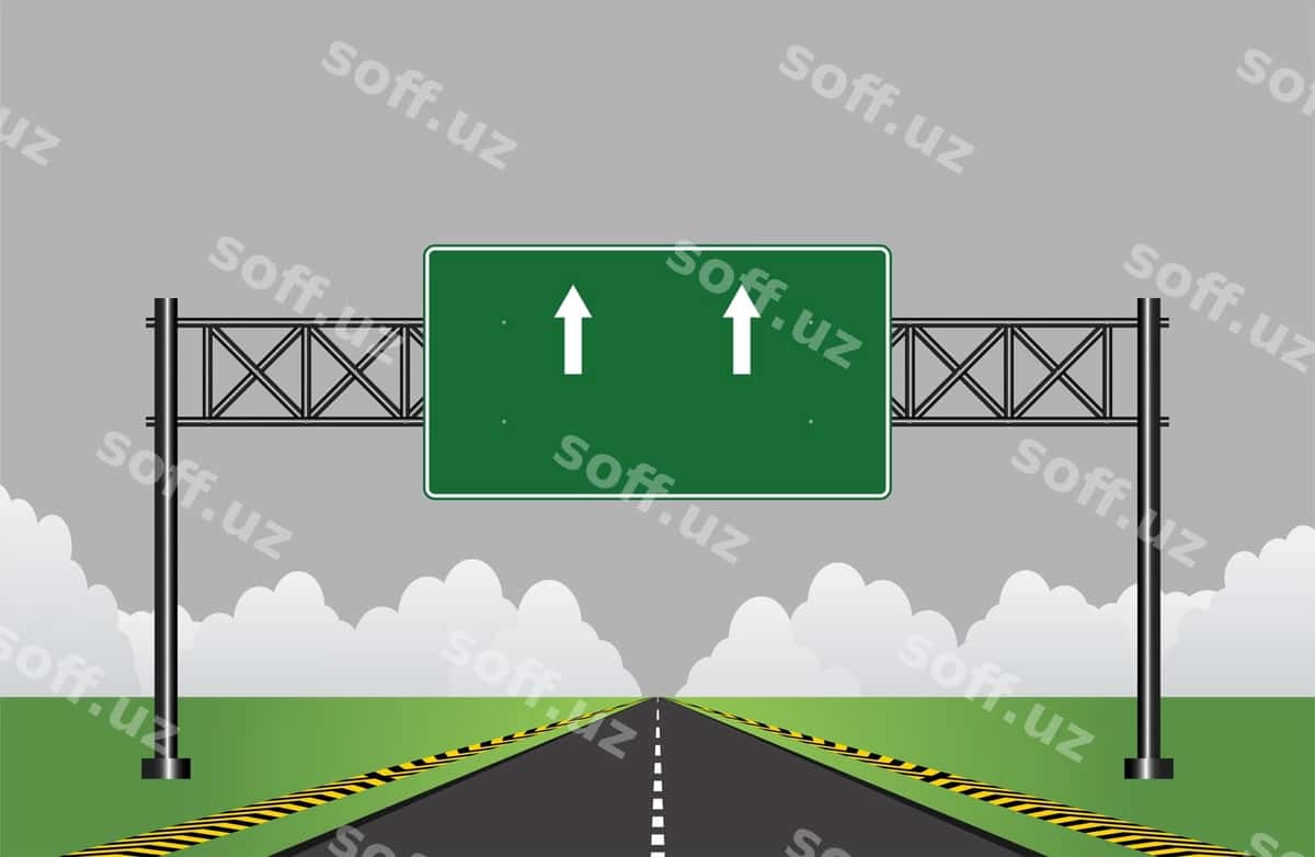 Avtomagistral yo'l belgisi | Road highway sign 1