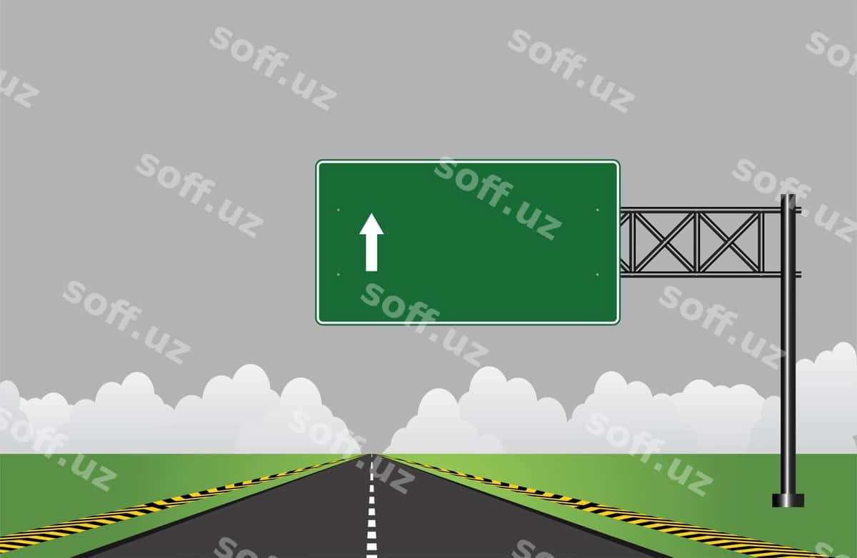 Avtomagistral yo'l belgisi | Road highway sign 1