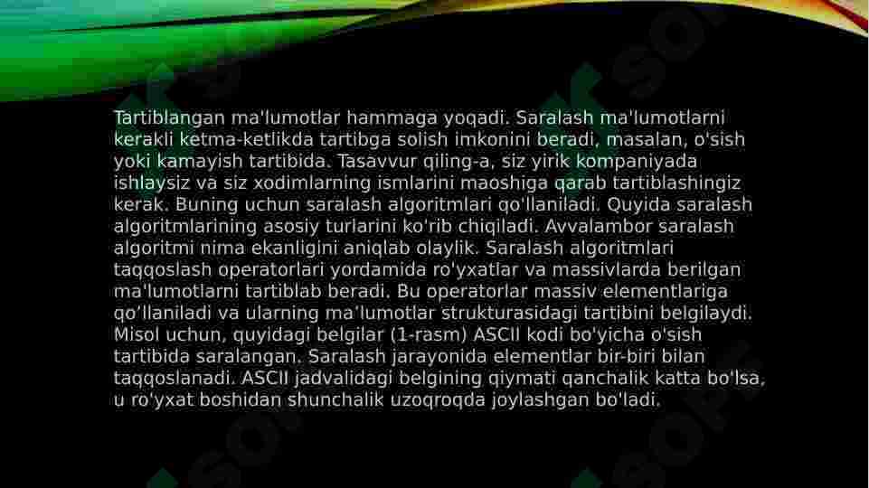 Saralash algoritmlari 3
