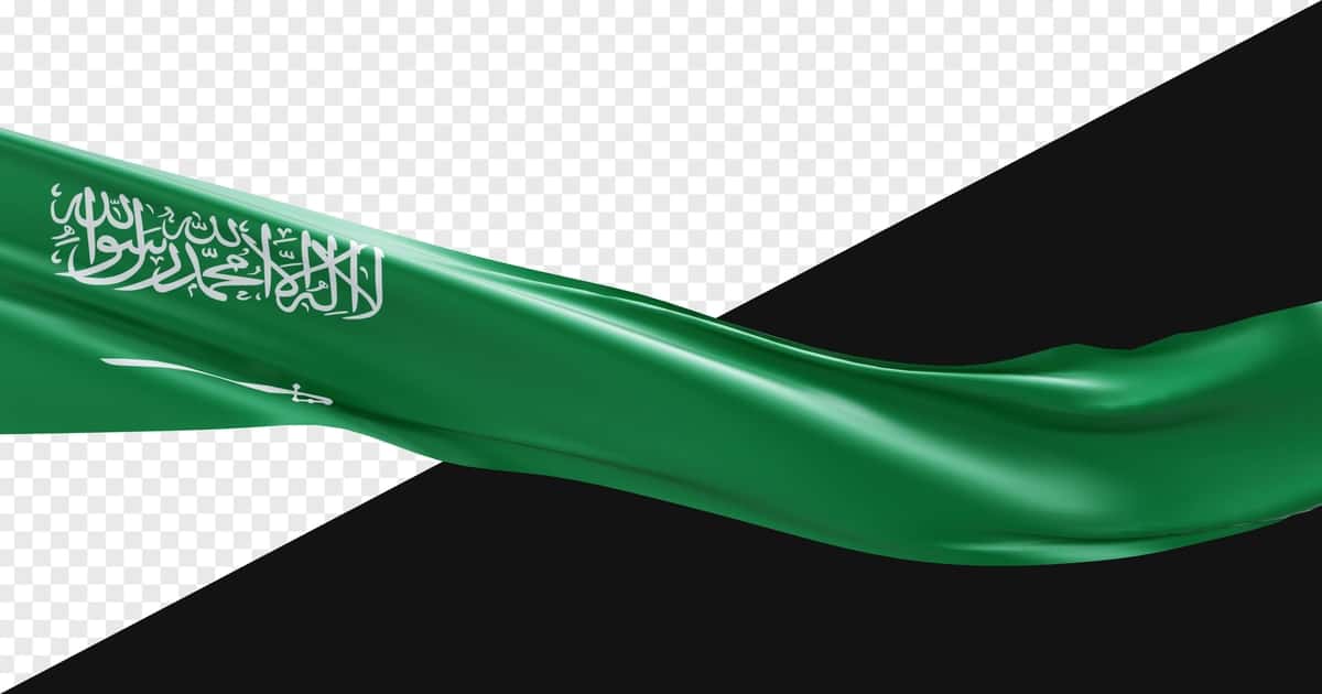 3D realistik Saudiya Arabistoni bayrog'i izolyatsiya qilingan | 3d realistic flag ofsaudi arabia isolated 1