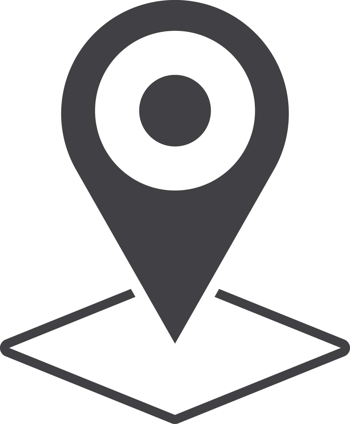 Joylashuv pinining minimal uslubi | Location pin illustration minimal style 1