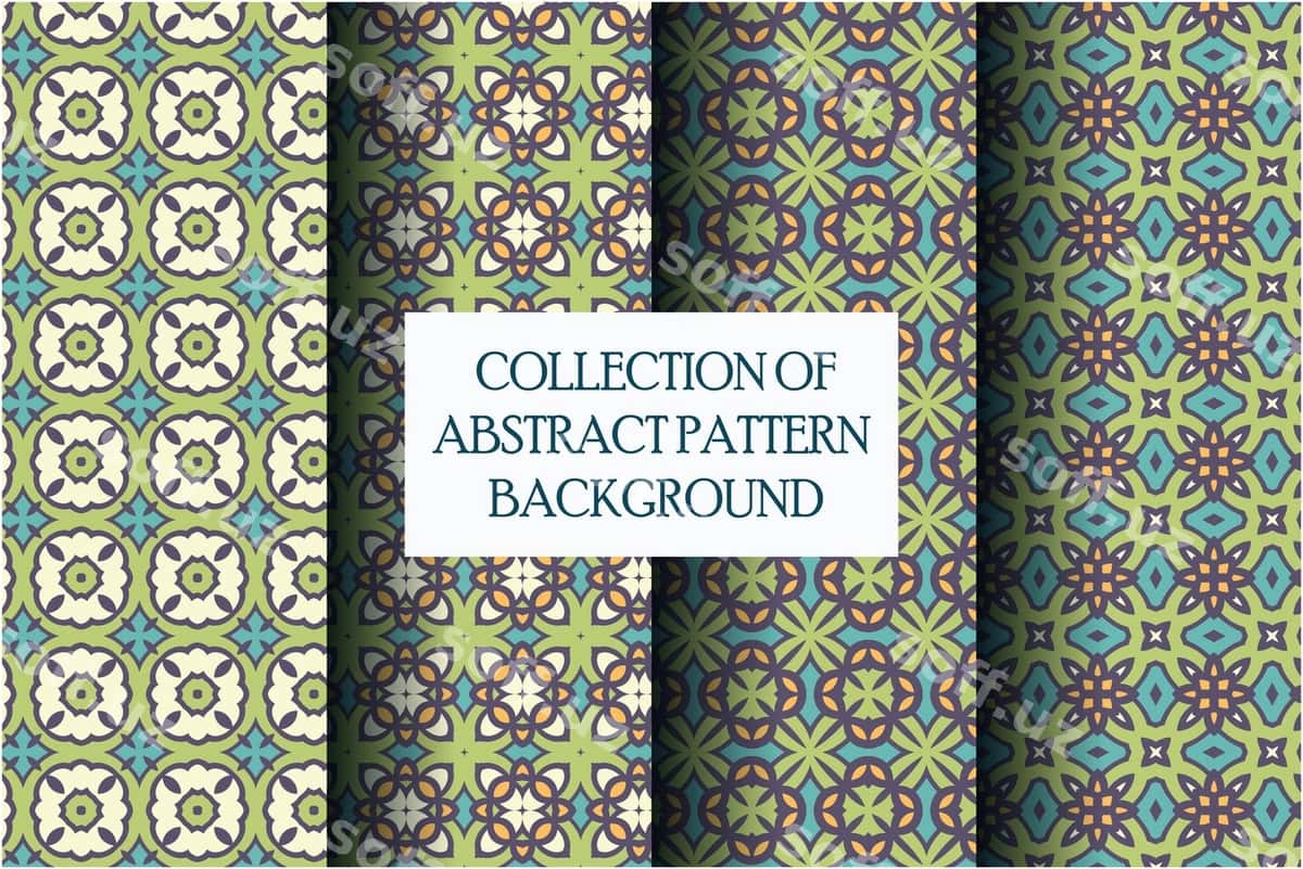 Mavhum naqsh motifini o'rnating | Set abstract pattern motif 1