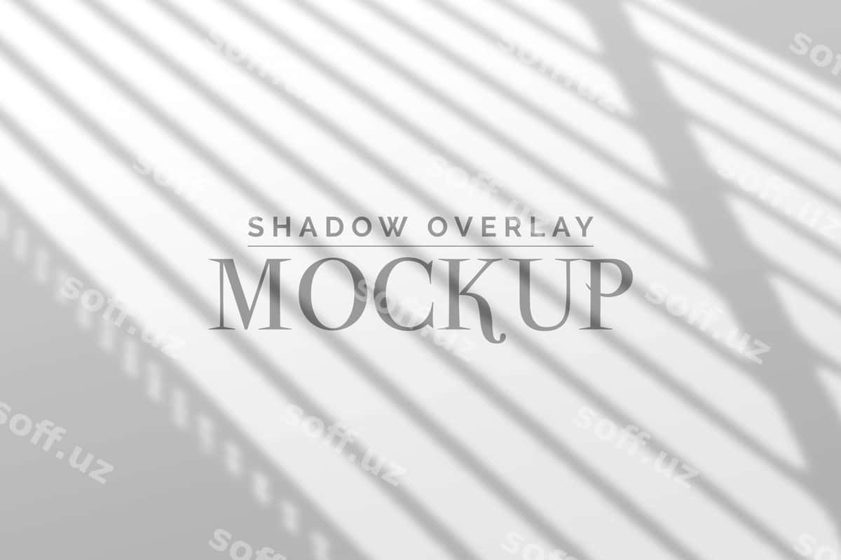 Soyna qatlami namunasi | Shadow overlay mockup 1