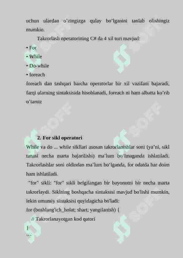 SIKL OPERATORLARI 3