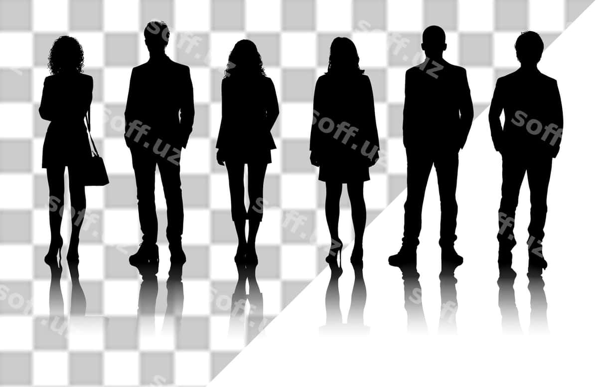 Siluetlar turli biznes shaxslar | Silhouettes various business figures 1