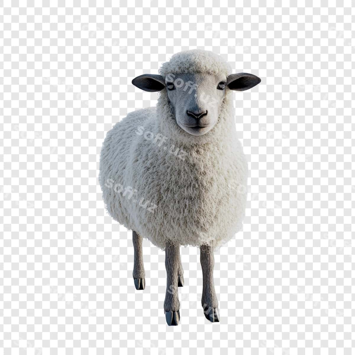 Bitta qoy kameraga qaramoqda | Single sheep facing camera 1