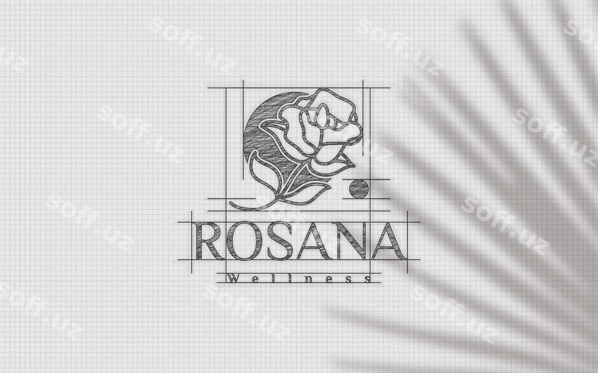 Sketch logotipi maketi dizayni | Sketch logo mockup design 1