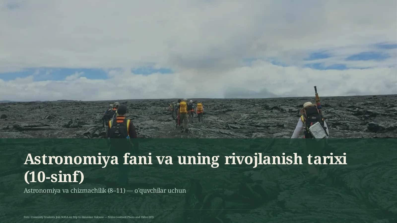 Astronomiya fani va uning rivojlanish tarixi (10-sinf) 1
