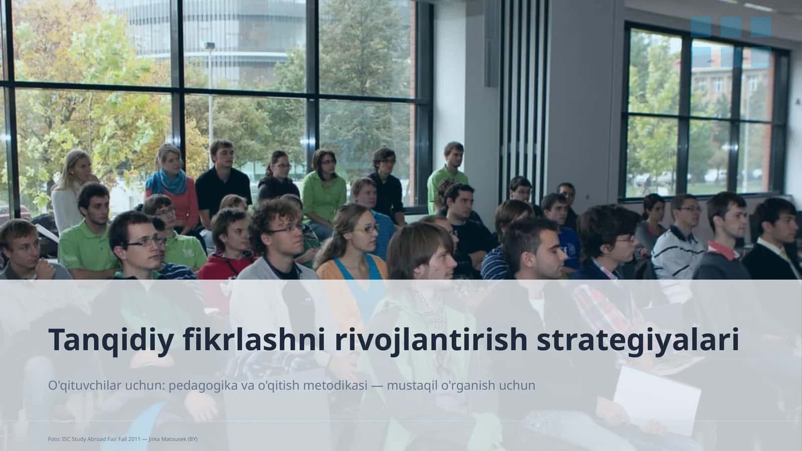Tanqidiy fikrlashni rivojlantirish strategiyalari 1