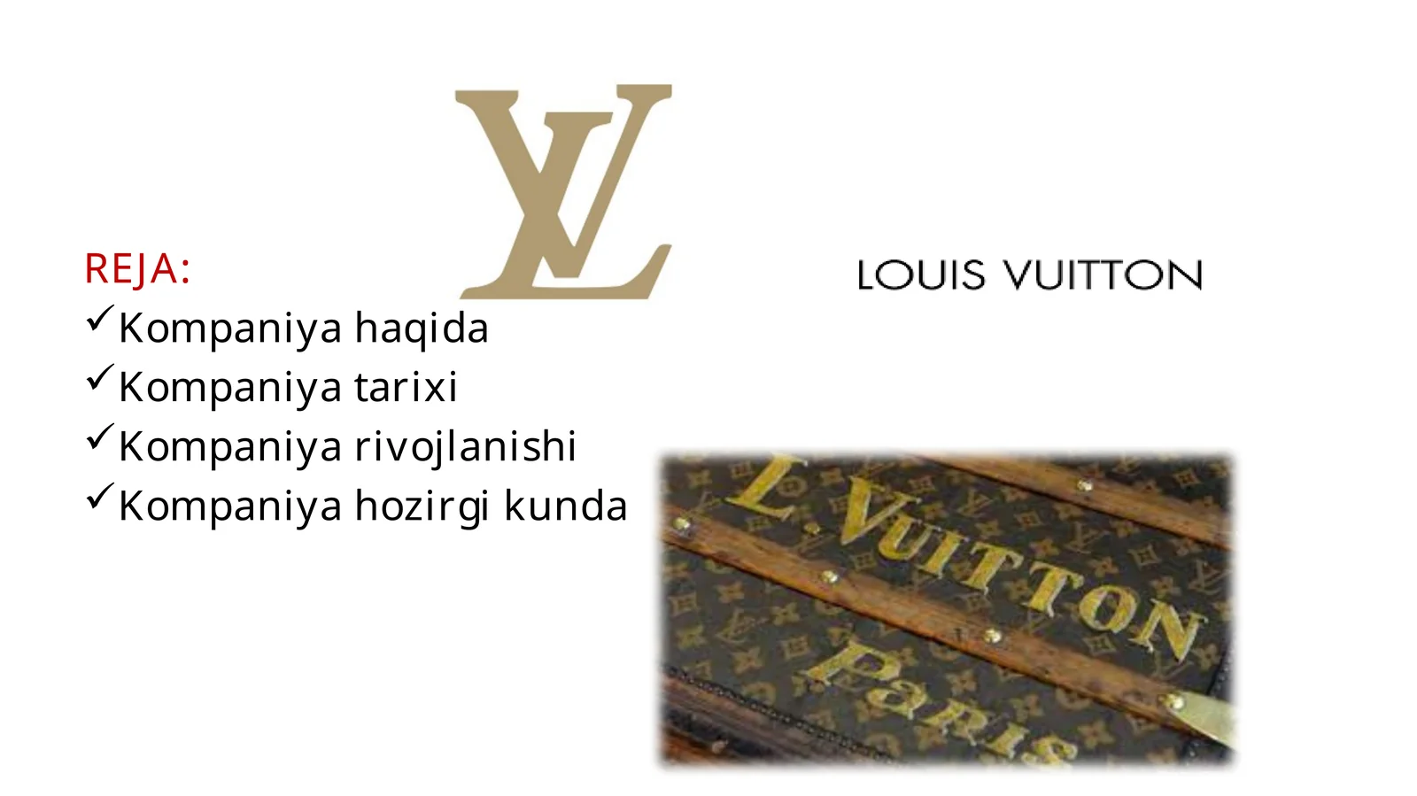 Louis Vuitton Kompaniya haqida 1