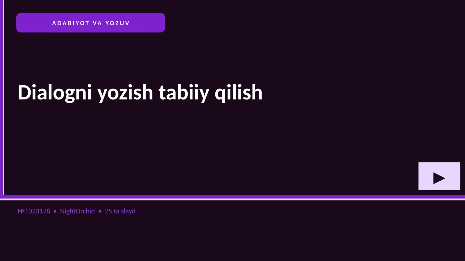 ADABIYOT VA YOZUV 1