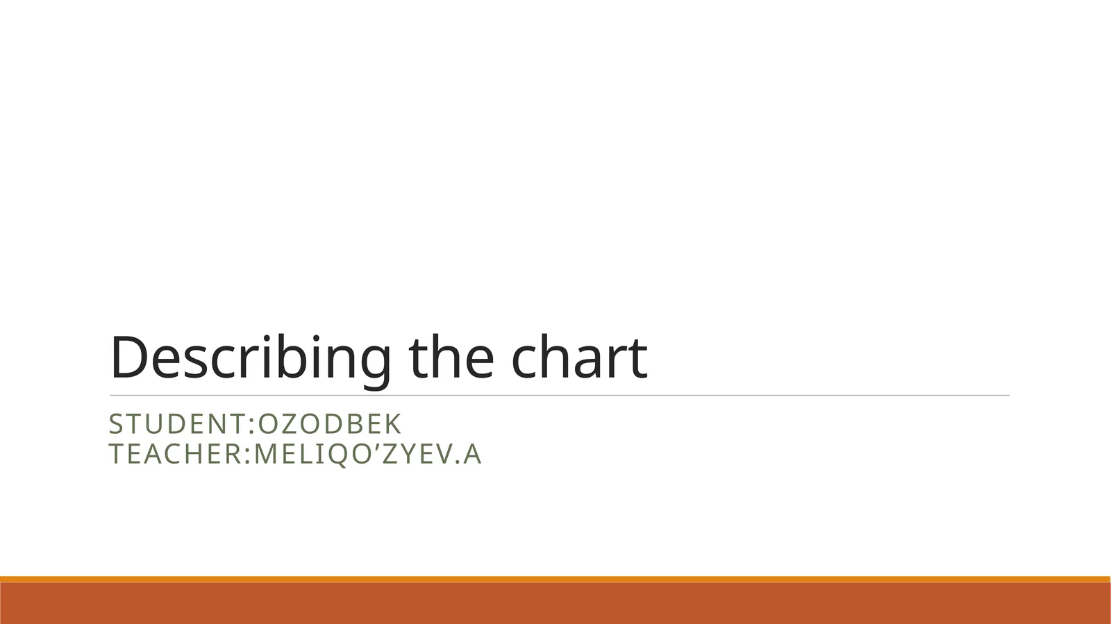 Describing the chart 1