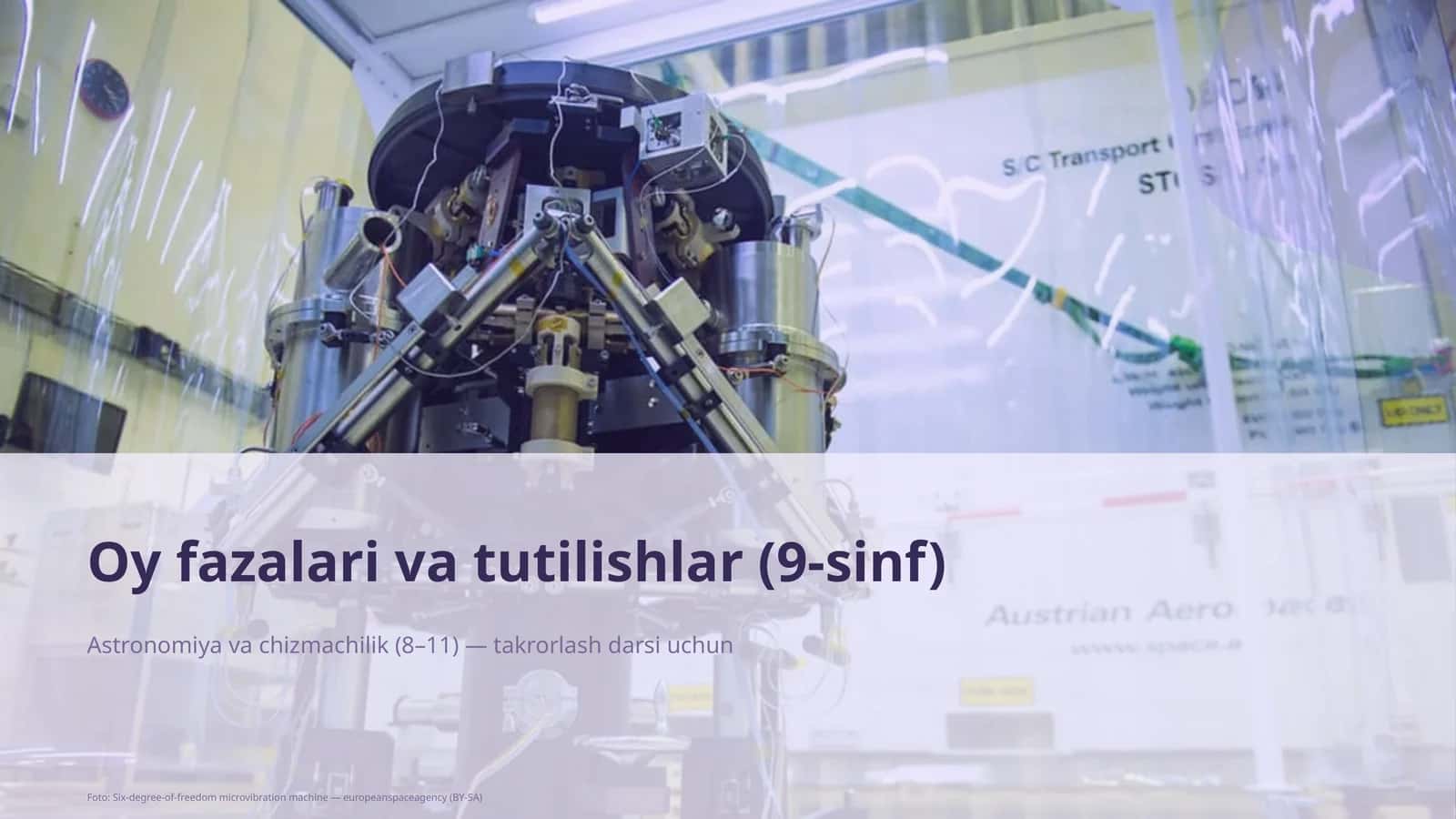 Oy fazalari va tutilishlar (9-sinf) 1