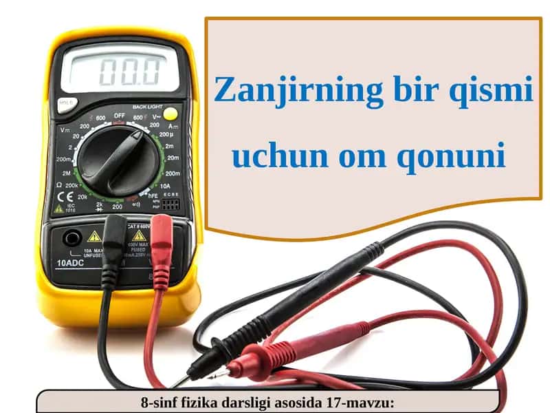 Zanjirning bir qismi uchun omqonun 1