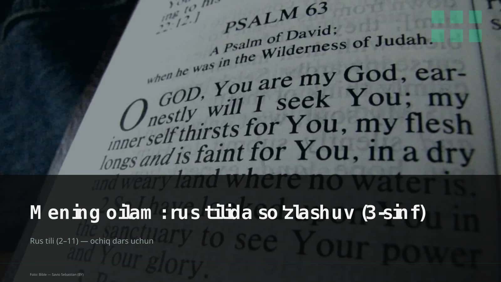 Mening oilam: rus tilida so'zlashuv (3-sinf) 1