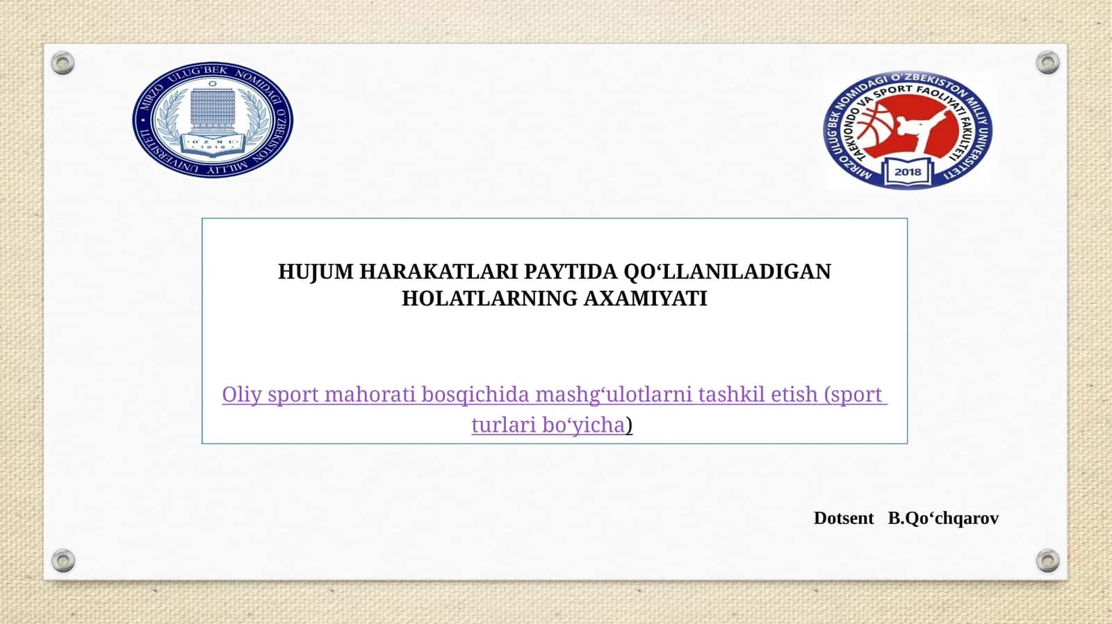 HUJUM HARAKATLARI PAYTIDA QO‘LLANILADIGAN HOLATLARNING AXAMIYATI 1