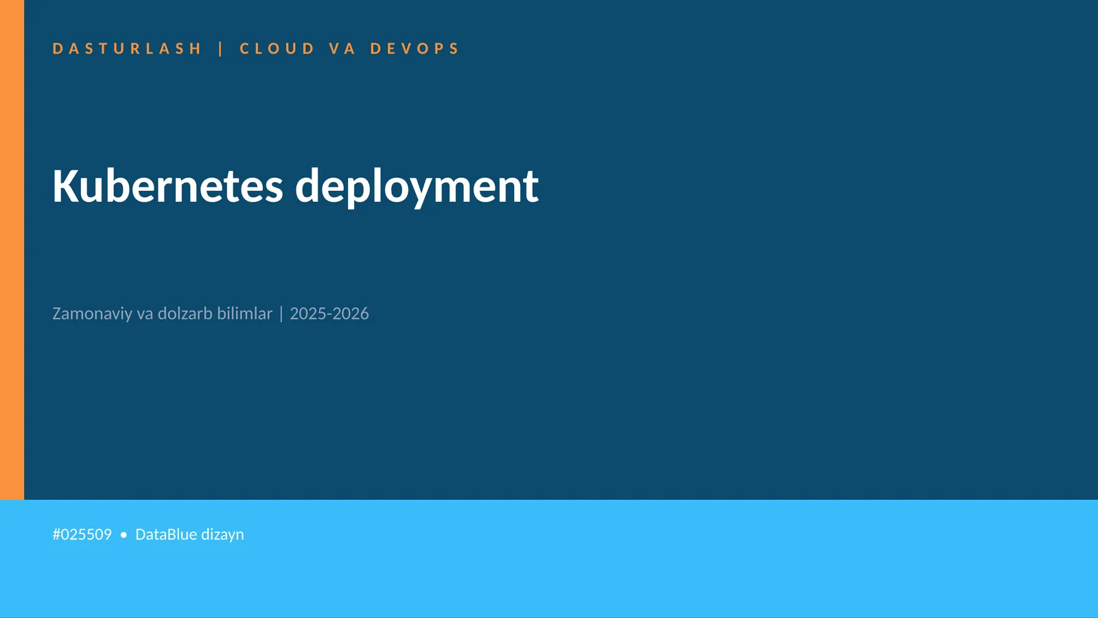 Kubernetes deployment 1