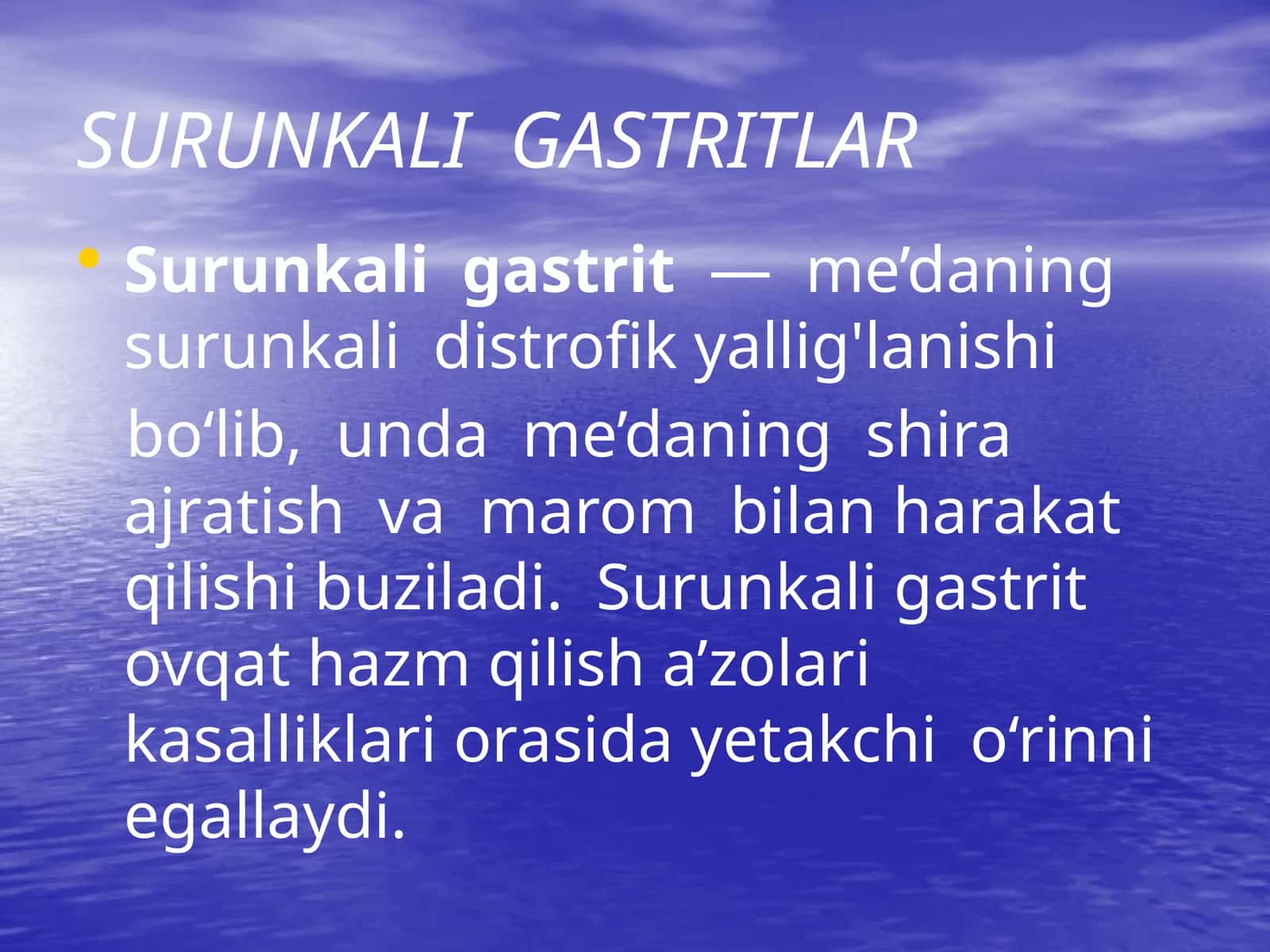 Surunkali Gastritlar 1