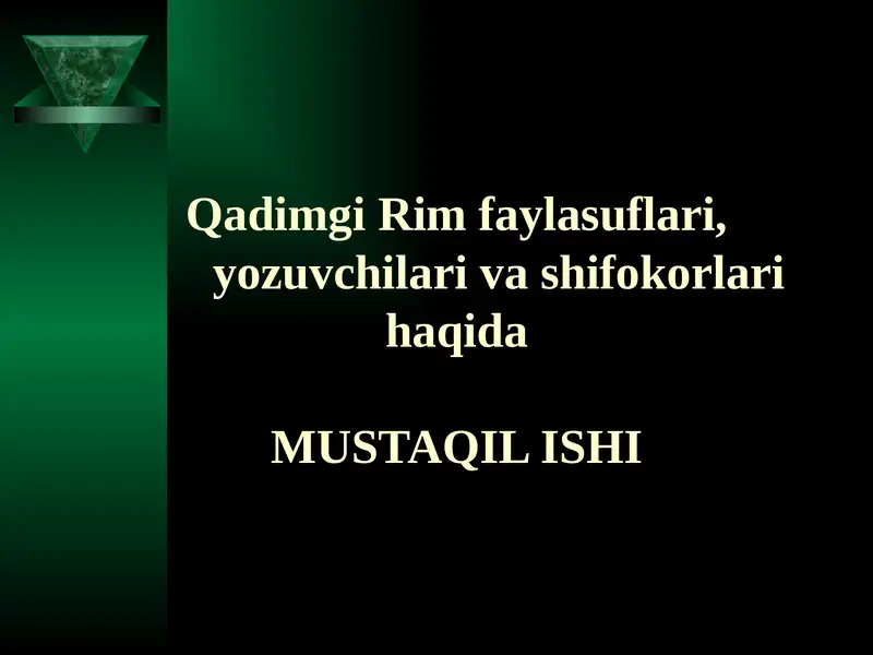 MUSTAQIL ISHI 1